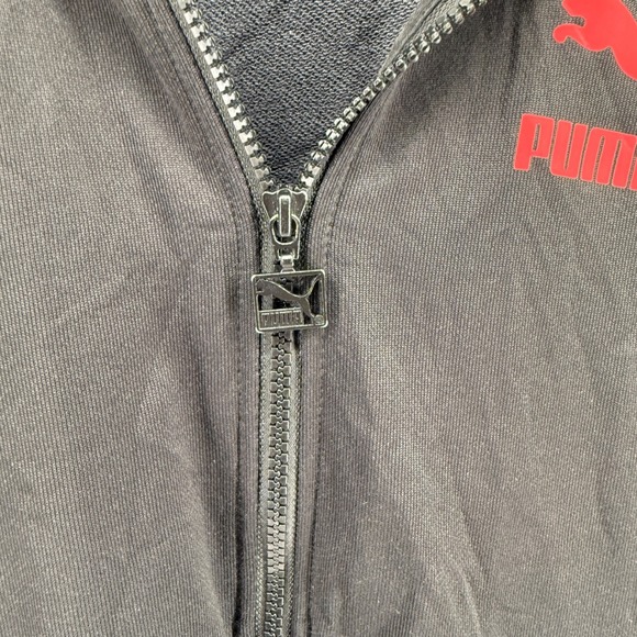 Puma Dazed T7 Track Jacket Black Green Blue Striped Sleeve Pre-Owned Mens Medium - Picture 6 of 14